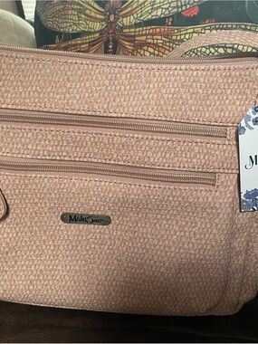 MultiSac Pink Textured Crossbody Bag